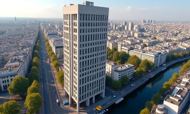 Carte montrant l'emplacement du bureau de Parc Soléa à Paris